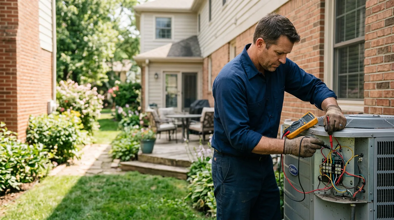 HVAC technician working near San Diego, CA